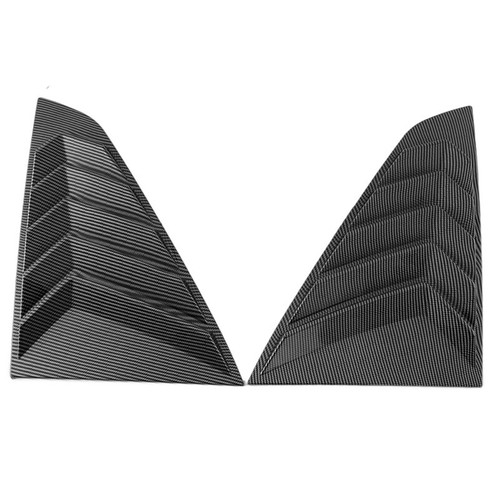 Cuarto de panel de fibra de carbono ventana lateral persiana ventilación para Ford Mustang 24-25 - Imagen 7 de 10