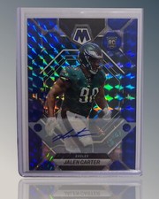 2023 Panini Prizm Blue Mosaic Jalen Carter 22/99 Rookie Card Auto #328