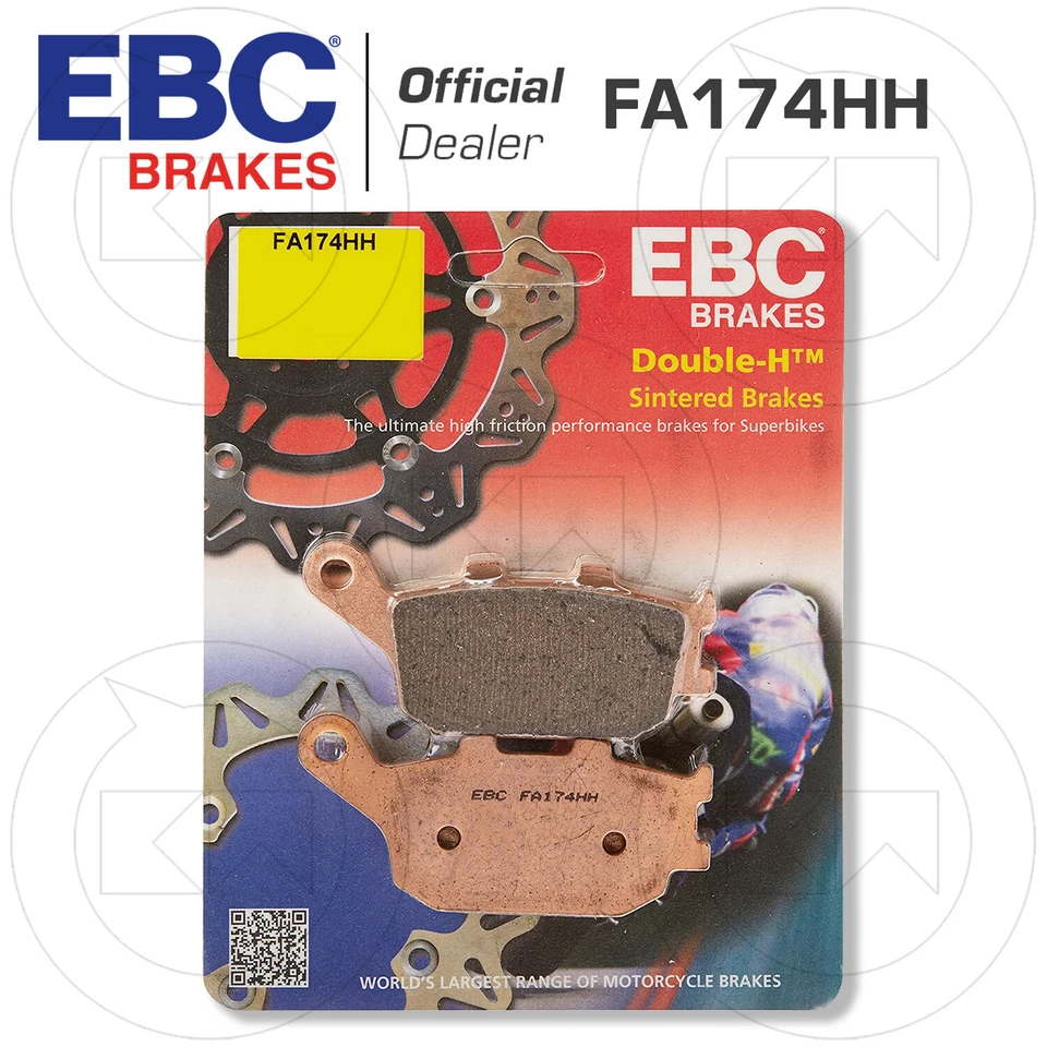 PASTIGLIE FRENO POSTERIORE SINTER EBC FA174HH per SUZUKI SV S ABS 650 2007-2009 - Immagine 2 di 4