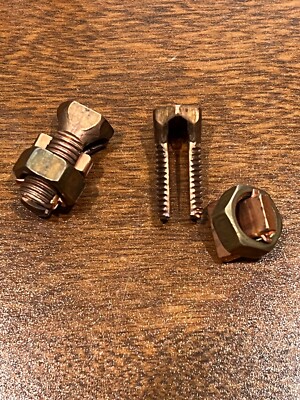 Lot Of 43 Penn-Union S8 Copper Split Bolt Connector 2 Conductors 16 Str - 8 Str