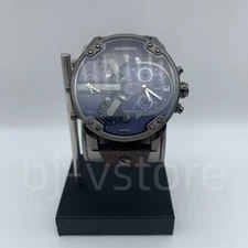 Diesel DZ7314 Mr.Daddy Navy Blue Dial Brown Leather Band Chronograph Men's Watch