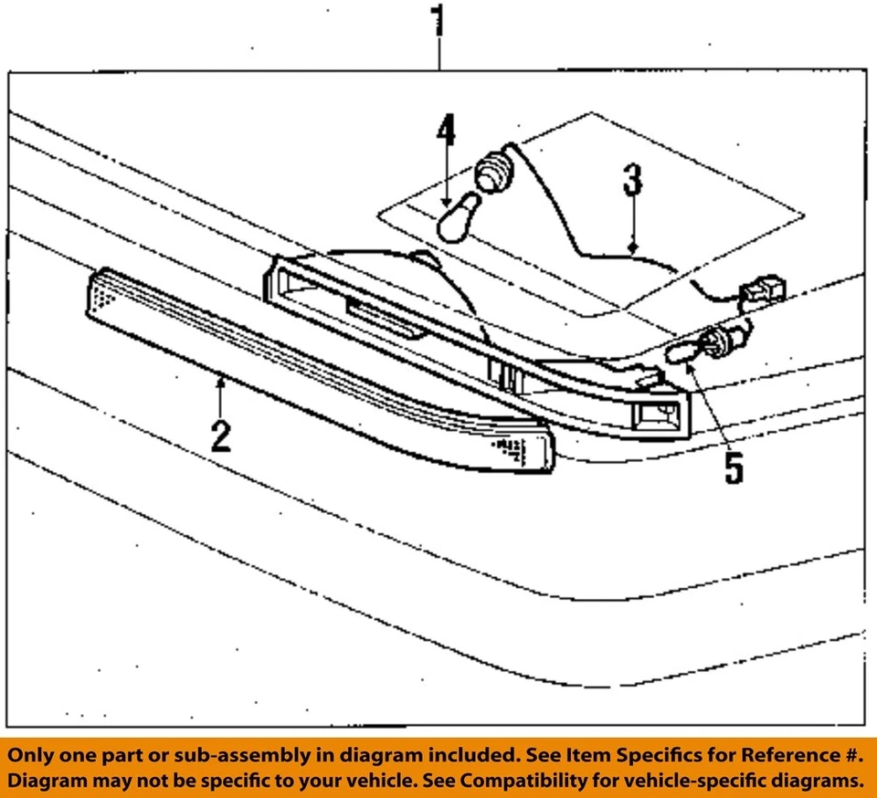1987 1988 Toyota Supra OEM Pair Of Turn Signals Has Crack TOYOTA 14-158 - Imagem 3 de 4
