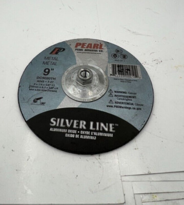 Pearl Abrasive Depressed Center Grinding Wheel DC9020TH Aluminum Oxide 9'' x 1/4''