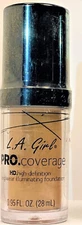 (1) L.A.Girl  Long Wear Illuminating Liquid Foundation #GLM646 Beige