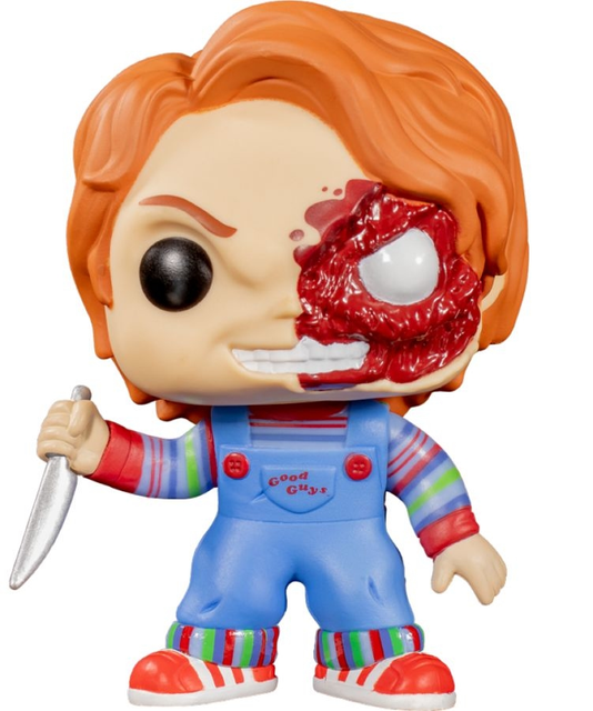 Chucky Half Battle Damaged Pop Movies 