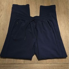 Athleta Metropolis Straight Leg Ankle Zip Navy Blue Pants - Size 2