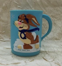 Nestle Quik Vintage Plastic Child's 3D Cup Quik + Milk = Chocolatey Fun! Rabbit