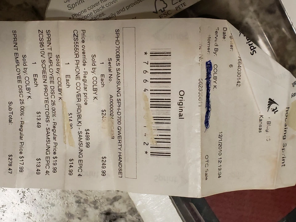 Funda protectora para teléfono Samsung CZS5550R (para Epic Galaxy S SPHD700BKS) Foto 4 de 4