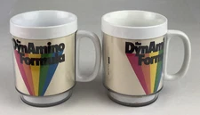 Supersweet Feeds Thermo-Serv Insulated Cups Mugs Set Of 2 Rainbow Ag Vintage