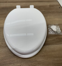 Signature Hardware SHTSSC200WH Elongated Closed-Front Toilet Seat  Lid White