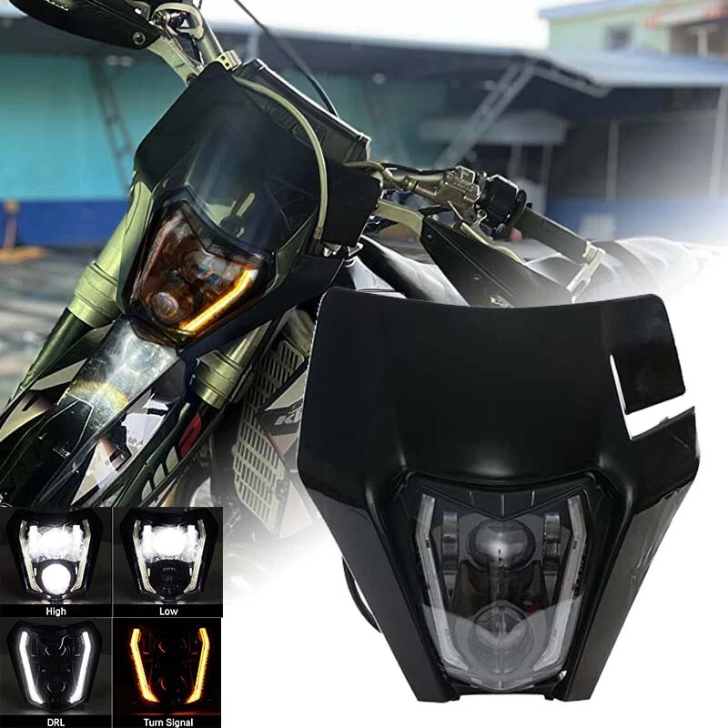 Faro LED Faro Faro para Yamaha YZ125 YZ250F WR250 WR450F TTR250 Dirt Bike Foto 2 de 4