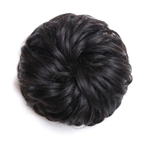 Hair Drawstring Messy Hair Donut Bun Curly Chignon Elastic Band Synthetic hair - Picture 13 of 17
