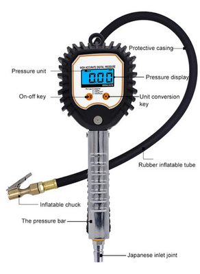 #ad Car Truck Digital Tire Inflator w Pressure Gauge Air Chuck Rubber Hose 250 PSI $34.99