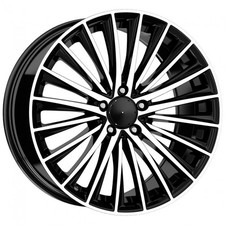 CERCHIO IN LEGA PER SKODA OCTAVIA 7,5J17" 5X112 45 66,60 ELITE WHEELS X-98 BLACK