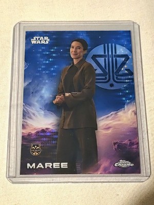 2025 Topps Chrome Star Wars Blue Pulsar Refractor - Maree #87