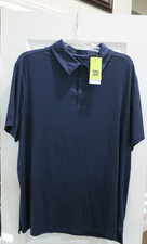 Mens Navy Blue All In Motion Polo Shirt-Stretch Fabric-Size XL-NWT  
