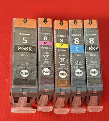 Original Canon PGI 5 + CLI 8 Set  je 1x Black, Yellow, Mag., Cyan Multipack