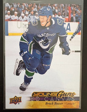17/18 Upper Deck Young Guns Canvas Vancouver Canucks Brock Boeser Rookie Card. rookie card picture