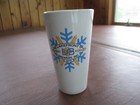 LAKEFRONT BREWERY PORCELAIN WHITE CHEERS TO BEER AND A HAPPY NEW YEAR PINT GLASS — photo 1