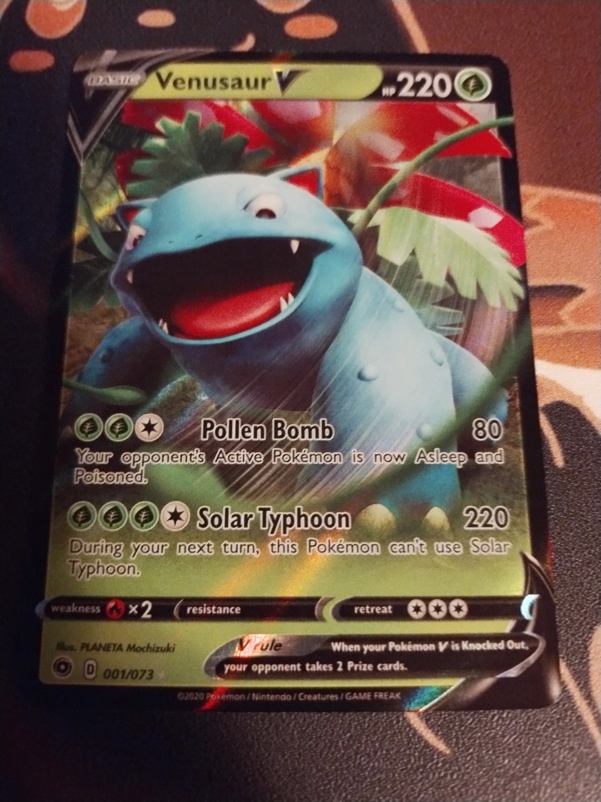 Venusaur V 01/73 Champions Path Holo-NM