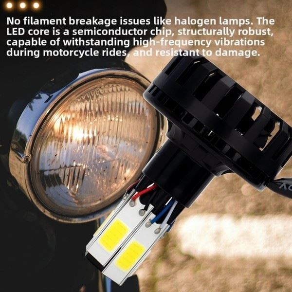 12V Motorrad Scheinwerfer Aluminiumlegierung Wasserschutz Effektiv-image