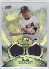 2010 Bowman Sterling USA Baseball Relics Dual Refractor 56/199 Ryan Wright 0e3