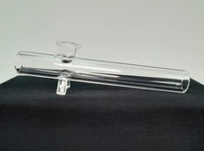 Glass Steamroller Smoking Pipe - Built In Screen - 7 Inch Length - USA Shipped