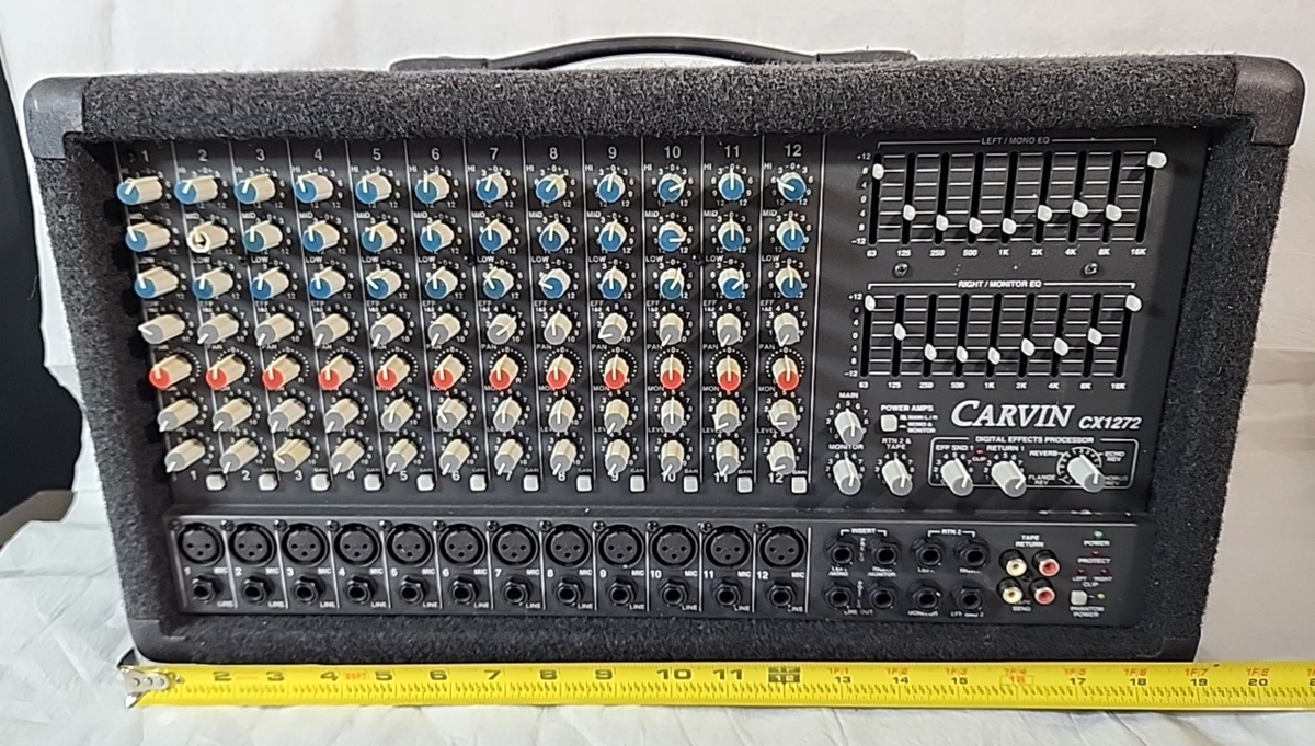 cava2　①⑤番 Carvin CX1272 Powered Professional Mixer 2 x 375W Stereo Amp