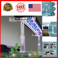 Aquarium Light Holder Adjustable 2-Pack Clear Acrylic Fish Tank LED Riser Stand