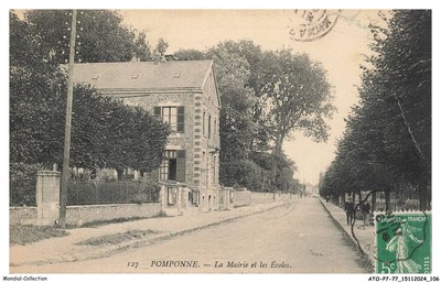 ATOP7-0523-77 - Pomponne - Das Rathaus Und Die Schulen