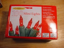 Celebrations Christmas Mini Light 100 Red B 