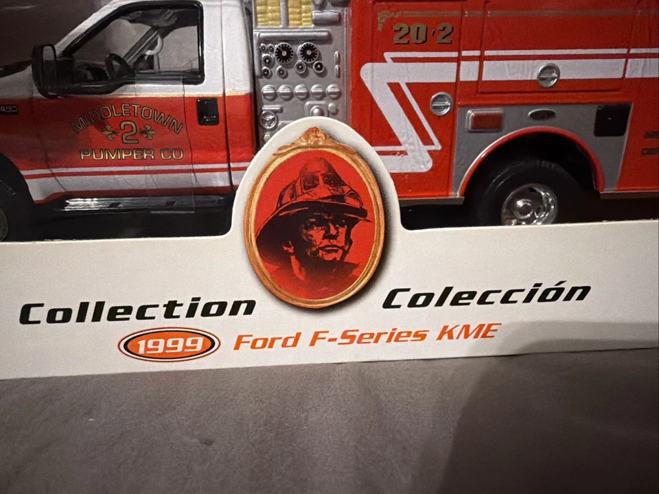 Matchbox Collectibles 1999 FORD F-SERIES KME MIDDLETOWN PUMPER 2 Sealed New - Image 2 of 4