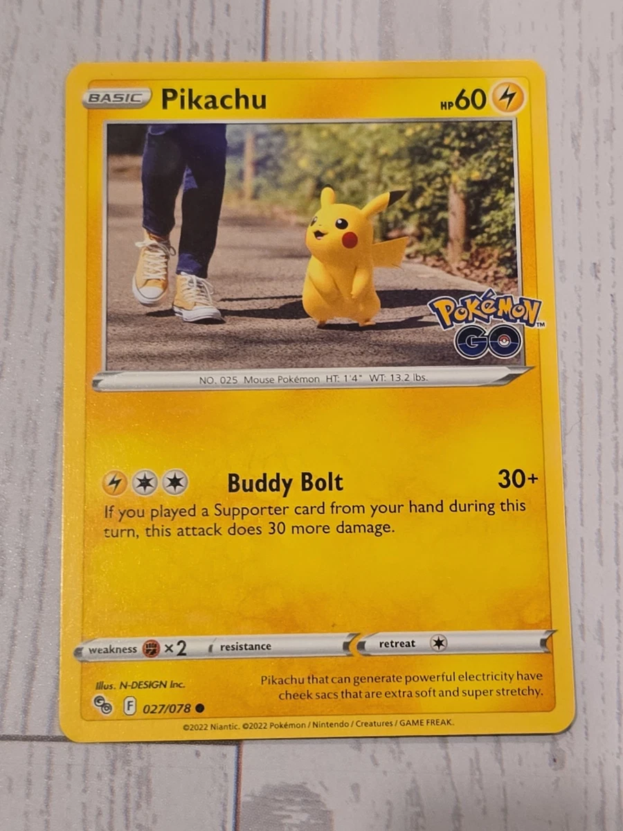 Pikachu 027/078 Pokémon GO for sale | eBay