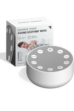 Sharper Image Sleep Therapy Sound Soother Revo - 6 Sounds, Timer, USB or Battery