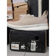 Sorel Out N About Plus Slip On Sage Green Suede Sneakers Womens Size 7 NWB