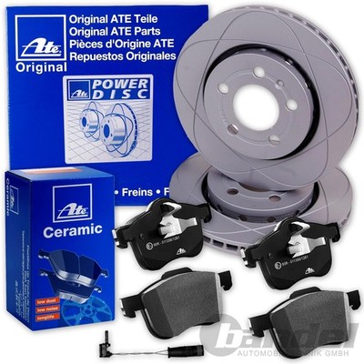 ATE PowerDisc BREMSSCHEIBEN 330mm+ CERAMIC BELÄGE VORNE für MERCEDES GLK X204
