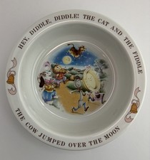 Avon Baby  s Keepsake Spoon and Bowl Set 1984 New In Box Hey Diddle Diddle