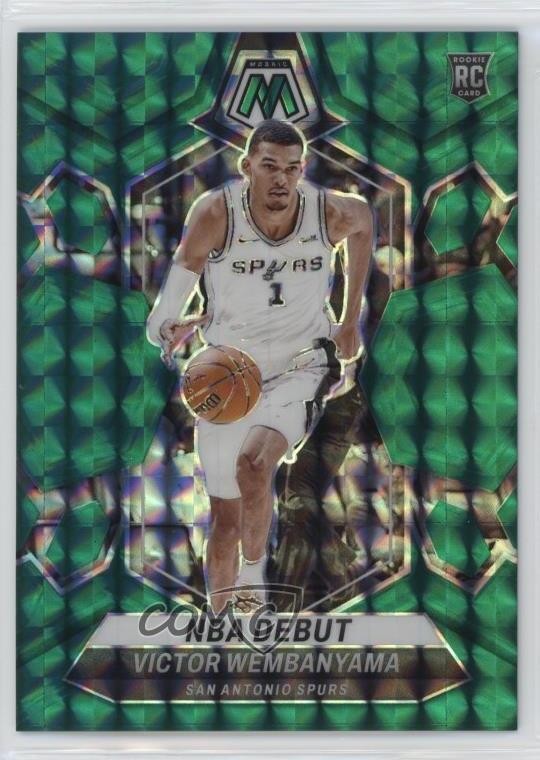 2023-24 Panini Mosaic NBA Debut Teal Prizm 52/75 Victor Wembanyama #257 v9t