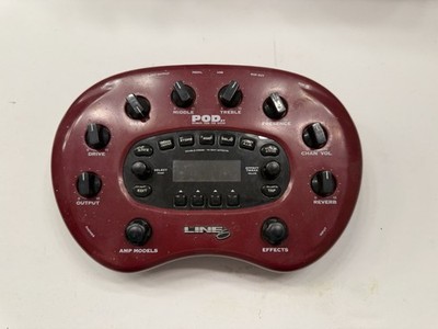 Line 6 POD XT Amp Simulator Emulator Multi Effects Processor + Power Supply