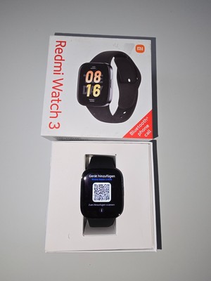 Xiaomi Redmi Watch 3 42,58mm Kunststoffgehäuse mit Silikonarmband - Schwarz