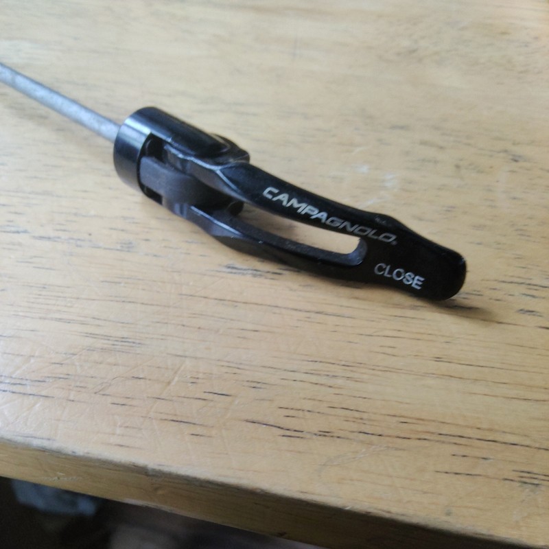 Campagnolo Road Bike Quick Release Skewer QR Black Campag Rear CX Modern 160mm