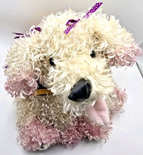 Jakks Fancy Nancy Frenchy Plush Dog French Poodle Toy 2010 Stuffed Puppy w Bows