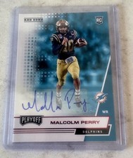 Malcolm Perry Rookie Auto 2020 Panini Playoff Miami Dolphins