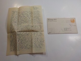 WW2 Letter 1945 Atomic Bomb Nagasaki Morale Wonders War 742nd Engineers War WWII