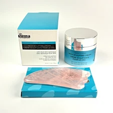 Dr. Brandt Needles No More Neck Sculpting Cream 1.7 oz NIB with Quartz Gua Sha