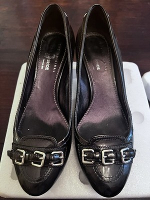   Car Shoe - Pumps in schwarzem Lack mit Schnallen (Größe 37)