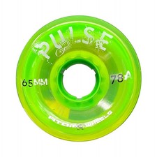 Atom Pulse Outdoor Roller Skate Wheels 65x37 Lime 1 pack - 4 wheels