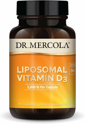 Dr. Mercola Liposomal Vitamin D3 - Supports Heart, Bone & Immune Health - 5,000 