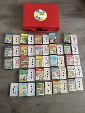 Red Story Teller Cassettes Tape Case Box Vintage 3 missing- Marshall Cavendish