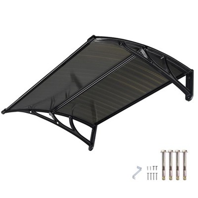 Yescom 39''X29'' Window Awning Door Canopy Cover UV30+ Rain Patio Outdoor Brown